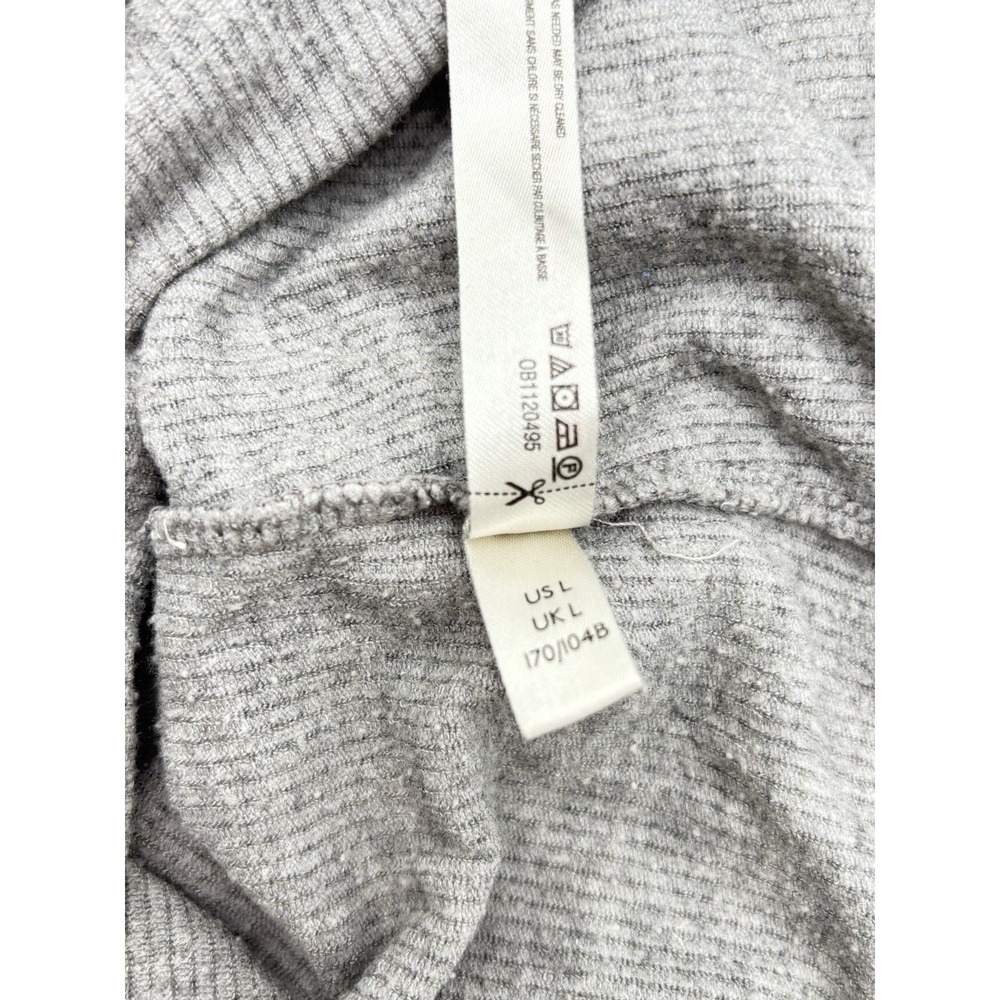 Intimately Free People Pajama Tank Women's Large Gray Ribbed Racerback Cami - Picture 6 of 8